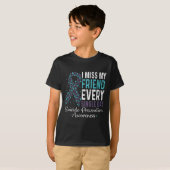 T-shirt Mon Ami Me Manque Chaque Jour De Prévention Du Sui (Devant entier)