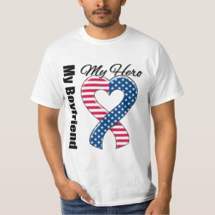 T-shirt Mon ami mon ruban patriotique des Etats-Unis de