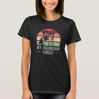 T-shirt Mon amitié Cercle Chien Chien Chien Chien Chien Pa