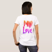 T-shirt Mon amour (Dos entier)