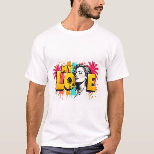 T-shirt Mon amour (Devant)