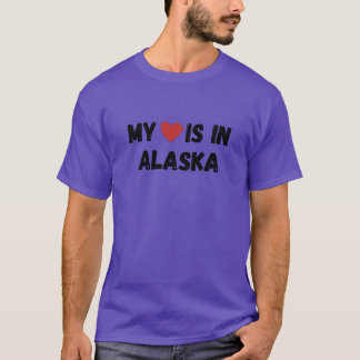 T-shirt Mon amour est en Alaska