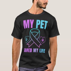 T-shirt Mon animal de compagnie a sauvé ma vie Prévention