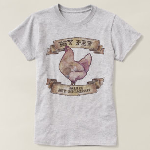 T-shirt Mon Animal De Compagnie Fait Mon Petit-Déjeuner Aq