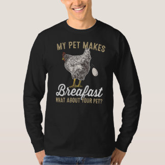 T-shirt Mon Animal De Compagnie Met Petit Déjeuner Et Votr