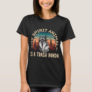 T-shirt Mon Animal D'Esprit Est Un Panda D'Ordures