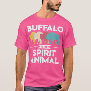 T-shirt Mon animal Spirit est le bison Vintage Buffalo