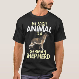T-shirt Mon Animal Spirit Est Un Chien Berger Allemand