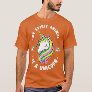 T-shirt Mon Animal Spirit Est Une Unicorne