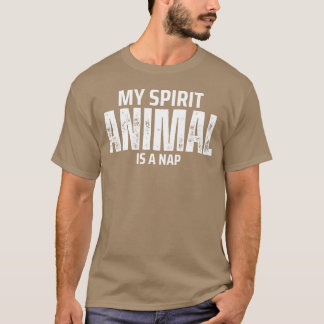T-shirt Mon animal spirituel est un ami de la sieste