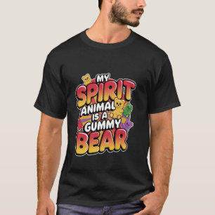 T-shirt Mon animal spirituel est un enfant qui aime les bo