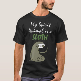 T-shirt Mon animal spirituel est un paresseux drôle mignon