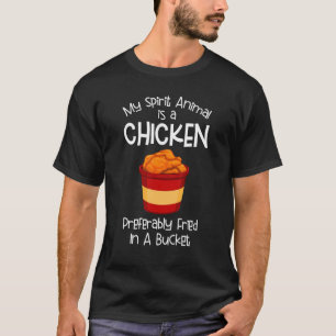 T-shirt Mon animal spirituel est un poulet de préférence f