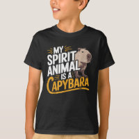 Mon animal totem est un capybara Drôle et mignon a