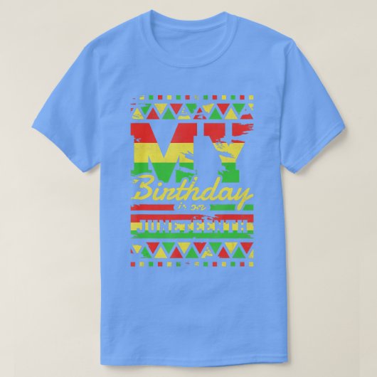 T-shirt Mon Anniversaire Est Le 11 Juin (Design devant)