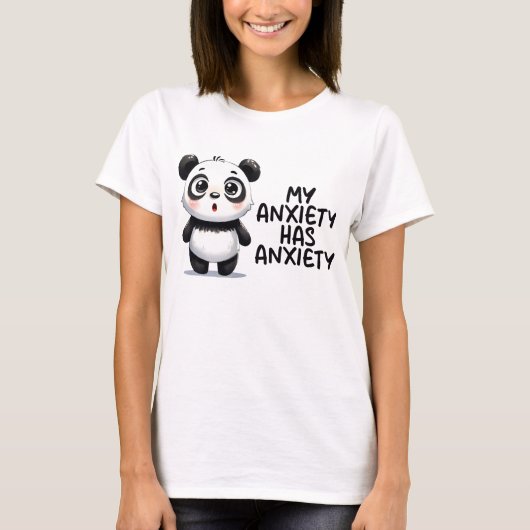 T-shirt Mon anxiété est anxieuse (Devant)