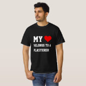 T-shirt Mon Appartient à un Plâtrier (Devant entier)