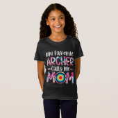 T-Shirt Mon Archer Favori M'Appelle Maman (Devant entier)