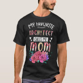 T-shirt Mon Architecte Favorite Appelle-moi Maman Joyeuse (Devant)