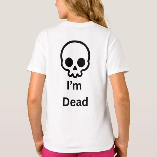 T-shirt Mon autocollant mort (Dos)