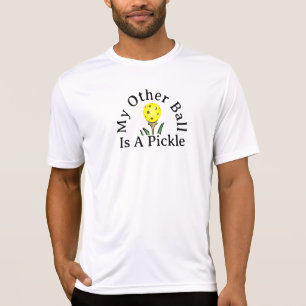 T-shirt Mon autre balle est un Pickleball de golf Jaune de