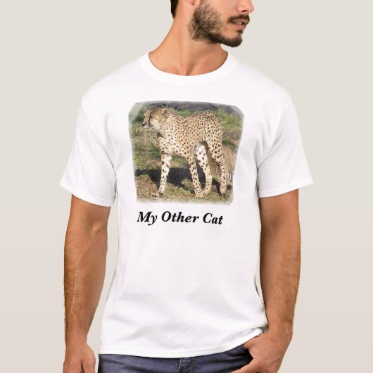 T-shirt Mon autre - chat (guépard) (Devant)