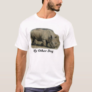 T-shirt Mon autre - chien (rhinocéros)