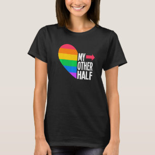 T-shirt Mon autre couple mi-gai Rainbow Flag Pride LGBTQ