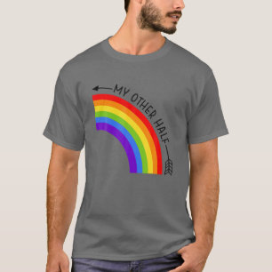 T-shirt Mon autre couple mi-gay Rainbow LGBT Cool Ally Ma