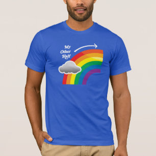 T-shirt MON AUTRE MOITIÉ EST PARTIE - white.png