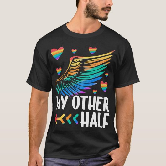 T-shirt Mon autre moitié LGBTQ+ Couple jumelé Gay Boyami (Devant)