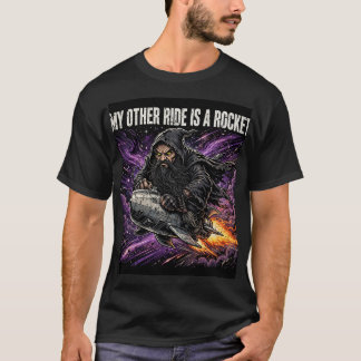 T-shirt Mon Autre Véhicule Est une Fusée