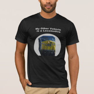 T-shirt Mon autre véhicule est une pièce en t locomotive