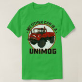 T-shirt Mon autre voiture est Unimog Red (Design devant)