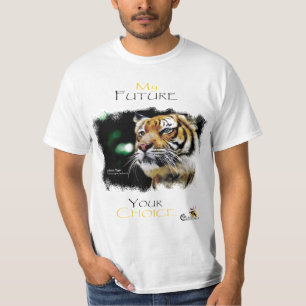T-shirt Mon avenir Votre choix Tigre Malaisien
