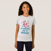 T-Shirt Mon Axolotl A Mangé Mes Devoirs (Devant entier)