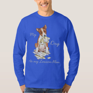 T-shirt Mon Basenji a mangé mon plan de cours
