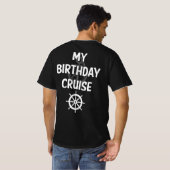 T-shirt Mon bateau de croisière d'anniversaire (Dos entier)