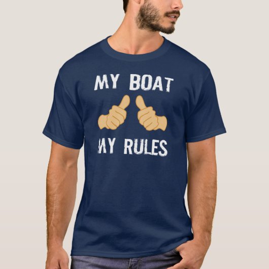 T-SHIRT MON BATEAU MES RÈGLES (Devant)