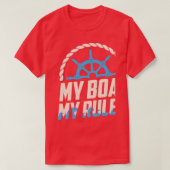 T-shirt Mon Bateau Mes Règles Bateau Drôle (Design devant)