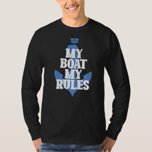 T-shirt Mon Bateau Mes règles Drôle Croisière NAVIGATION G