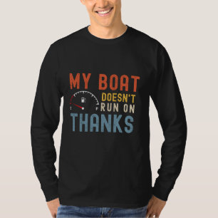 T-shirt Mon bateau ne court pas sur la chemise de remercie