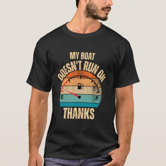 T-shirt Mon Bateau Ne Fonctionne Pas Avec Merci Bateau Drô (Devant)