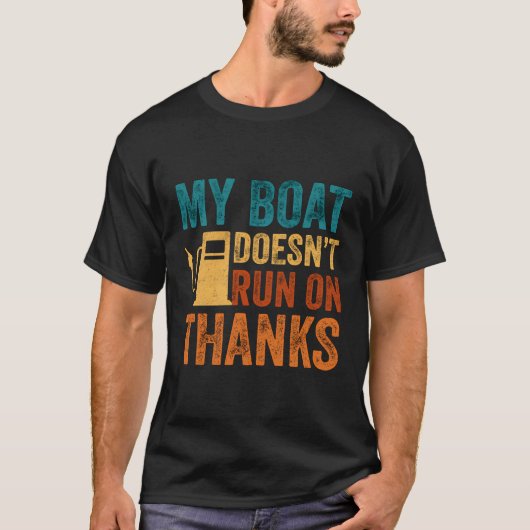 T-shirt Mon Bateau Ne Fonctionne Pas Avec Merci Pour Les P (Devant)