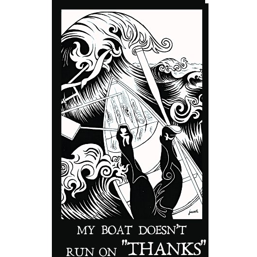 T-shirt Mon bateau ne fonctionne pas grâce