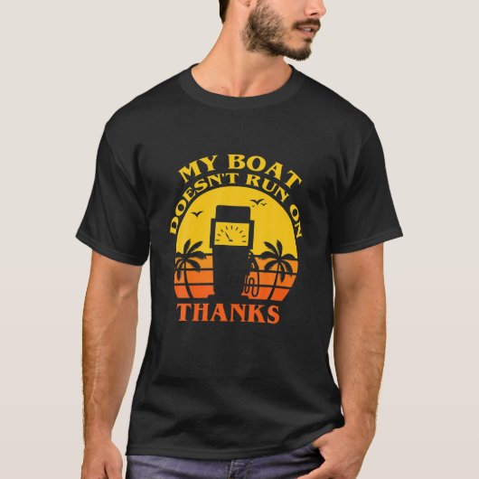 T-shirt Mon bateau ne fonctionne pas grâce à la navigation (Devant)