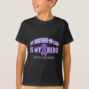 T-shirt Mon beau-frère est mon Héros Pancréatique Cancer A