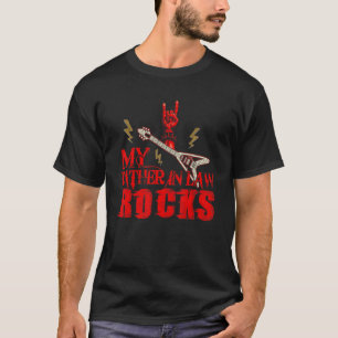 T-shirt Mon beau-père fait du rock en famille à la guitare