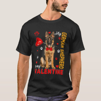 T-shirt Mon Berger Allemand Est Mon Chien Saint Valentin