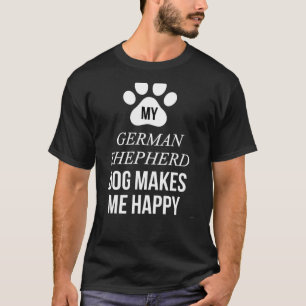 T-shirt Mon berger allemand me rend heureux pour S alleman